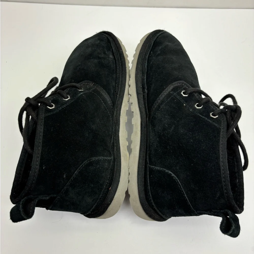 Ugg Men's Black Suede Lace-Up Casual Shoes, SZ 7, box 39